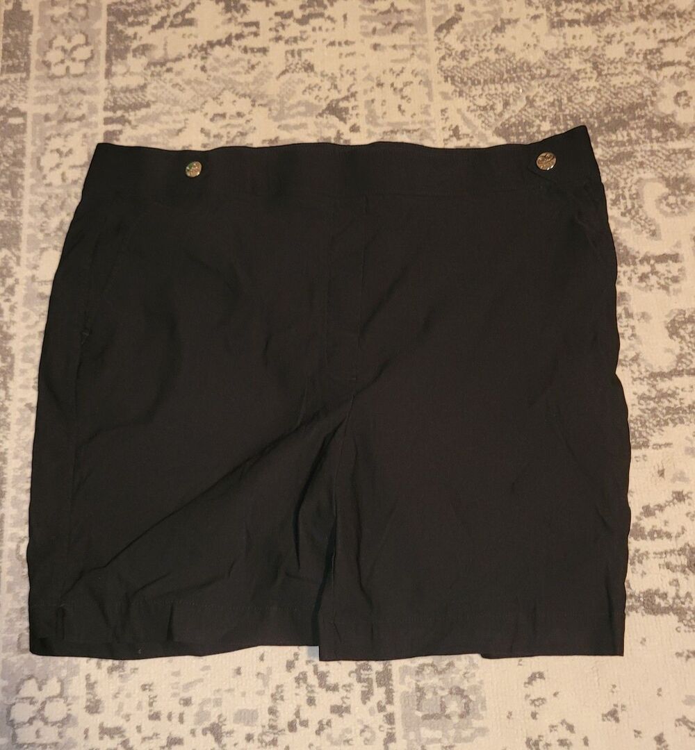 Rafaella Bermuda Shorts Black Women's Size 18